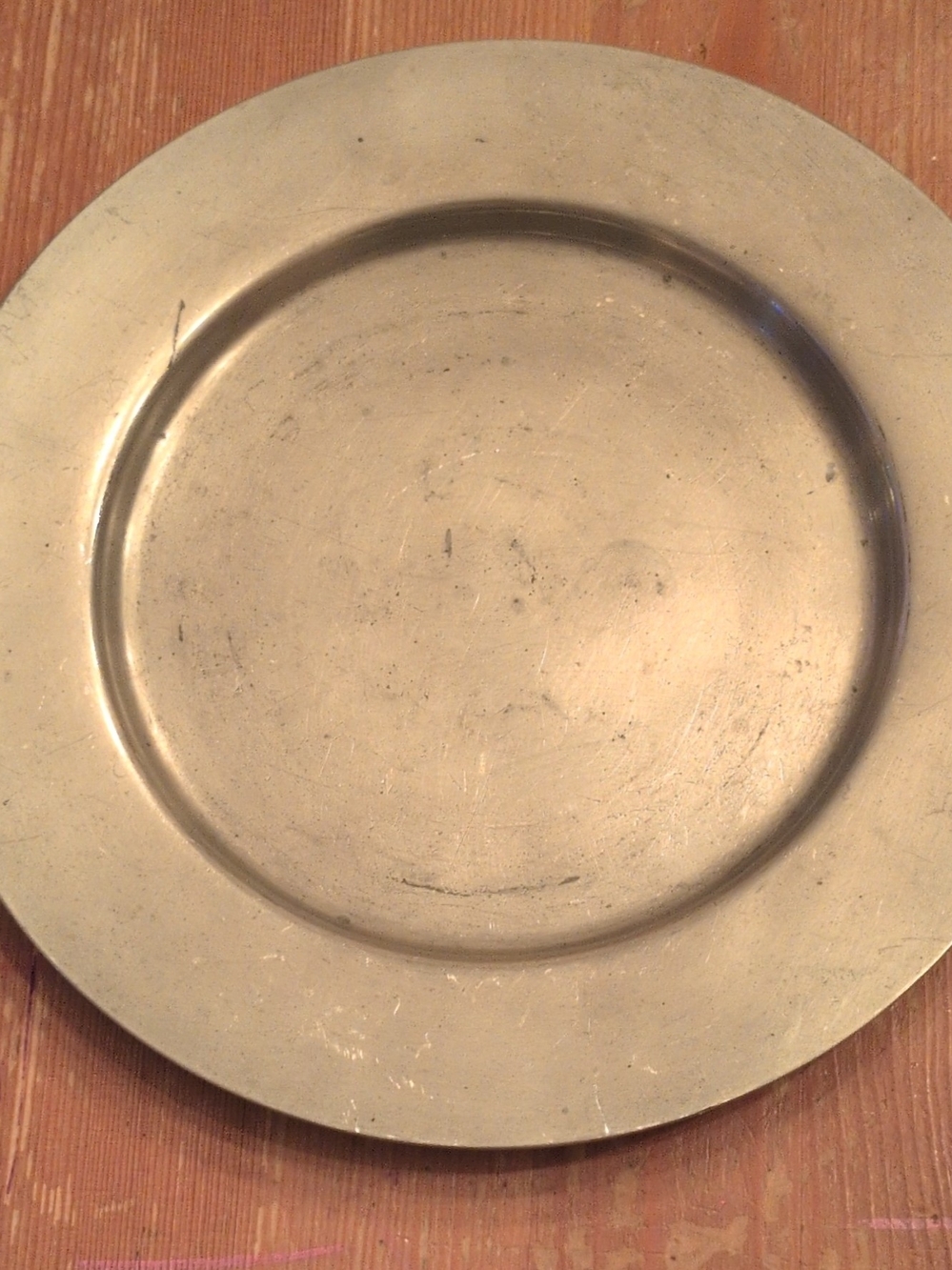 Wallace Pewter Charger Plate 8in